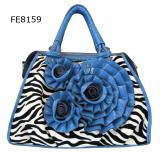 Zebra Flower Satchel